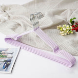 Clothes Hangers Prevent Slip Space Saving Heavy Duty Dry Wet Thick Clothes Hangers for Home Dormitory Purple - Extra Image