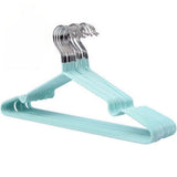 Clothes Hangers Prevent Slip Space Saving Heavy Duty Dry Wet Thick Clothes Hangers for Home Dormitory Green - Front View