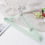 Clothes Hangers Prevent Slip Space Saving Heavy Duty Dry Wet Thick Clothes Hangers for Home Dormitory Green - Extra Image