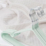 Clothes Hangers Prevent Slip Space Saving Heavy Duty Dry Wet Thick Clothes Hangers for Home Dormitory Green