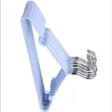 Clothes Hangers Prevent Slip Space Saving Heavy Duty Dry Wet Thick Clothes Hangers for Home Dormitory Blue - Front View