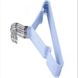 Clothes Hangers Prevent Slip Space Saving Heavy Duty Dry Wet Thick Clothes Hangers for Home Dormitory Blue - Side View