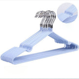 Clothes Hangers Prevent Slip Space Saving Heavy Duty Dry Wet Thick Clothes Hangers for Home Dormitory Blue