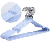 Clothes Hangers Prevent Slip Space Saving Heavy Duty Dry Wet Thick Clothes Hangers for Home Dormitory Blue - Rear View