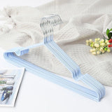 Clothes Hangers Prevent Slip Space Saving Heavy Duty Dry Wet Thick Clothes Hangers for Home Dormitory Blue