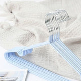 Clothes Hangers Prevent Slip Space Saving Heavy Duty Dry Wet Thick Clothes Hangers for Home Dormitory Blue