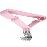 Clothes Hangers Prevent Slip Space Saving Heavy Duty Dry Wet Thick Clothes Hangers for Home Dormitory Pink