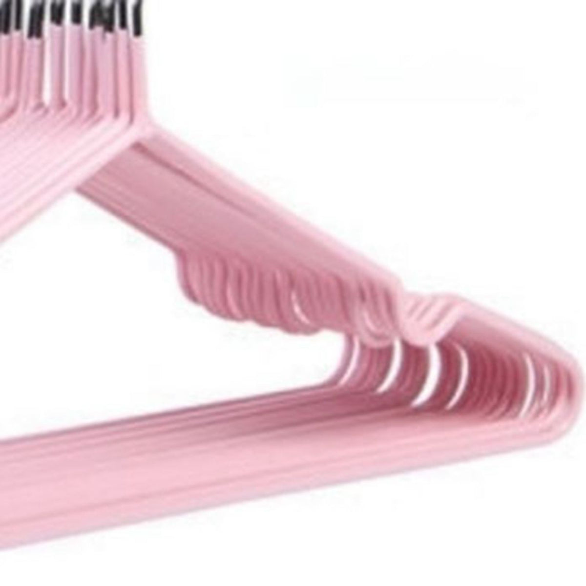 Clothes Hangers Prevent Slip Space Saving Heavy Duty Dry Wet Thick Clothes Hangers for Home Dormitory Pink