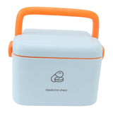 Large Medicine Storage Box Organizer Container Family Emergency Medicine Case with Removable Tray Type A - Rear View