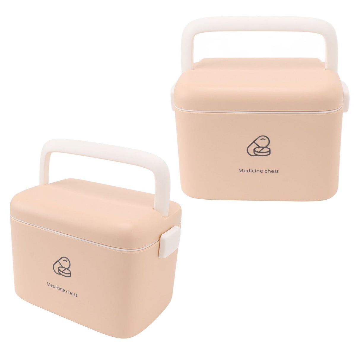 Large Medicine Storage Box Organizer Container Family Emergency Medicine Case with Removable Tray Type C