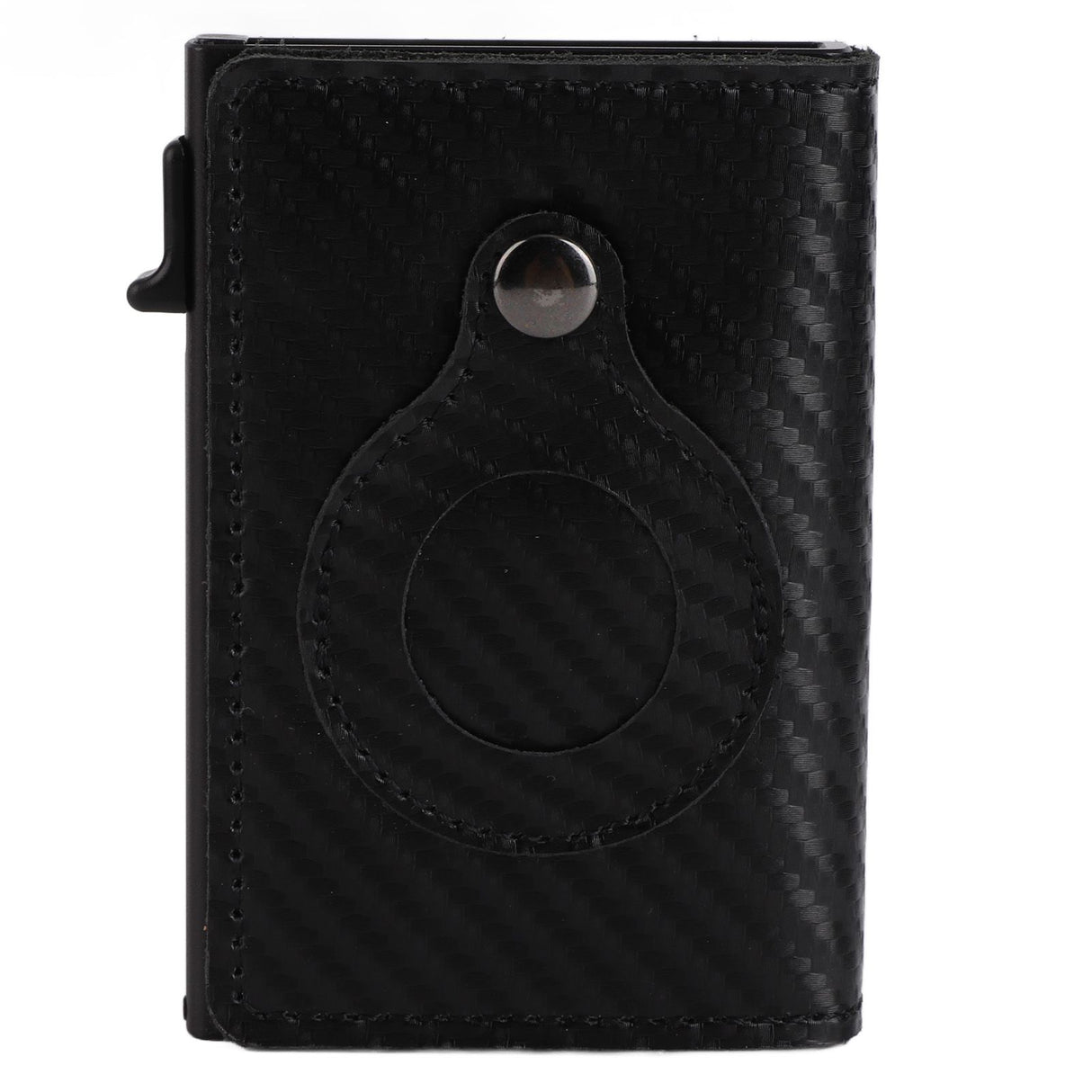 Card Wallet Soft Leather Large Capacity Lose Proof Multifunctional Men Wallet Gift Carbon Fiber Black