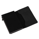 Card Wallet Soft Leather Large Capacity Lose Proof Multifunctional Men Wallet Gift Carbon Fiber Black - Extra Image