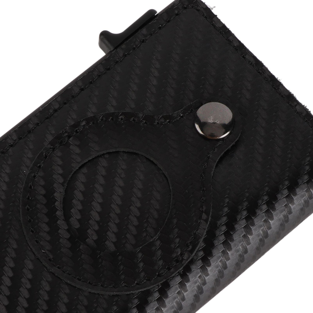 Card Wallet Soft Leather Large Capacity Lose Proof Multifunctional Men Wallet Gift Carbon Fiber Black