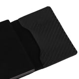 Card Wallet Soft Leather Large Capacity Lose Proof Multifunctional Men Wallet Gift Carbon Fiber Black