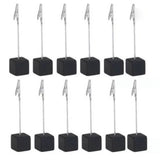 Note Holder Photo Clip Stand Memo Display Clamp Stable Cube Base for Home Weddings Offices Parties