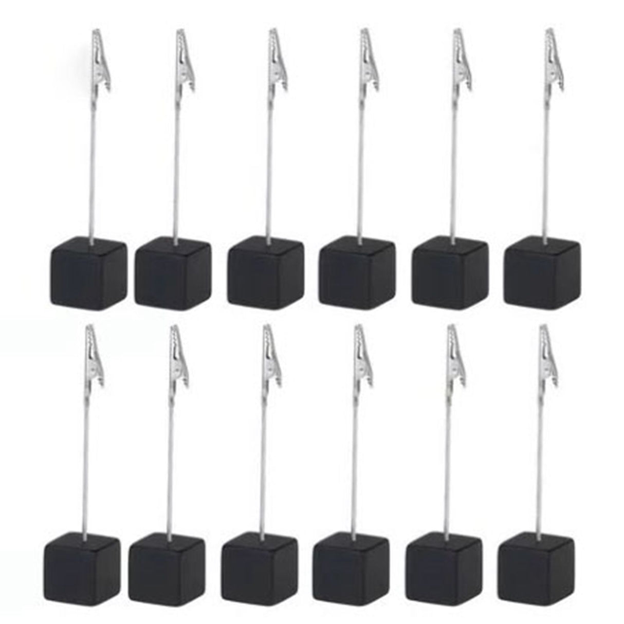 Note Holder Photo Clip Stand Memo Display Clamp Stable Cube Base for Home Weddings Offices Parties