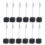 Note Holder Photo Clip Stand Memo Display Clamp Stable Cube Base for Home Weddings Offices Parties