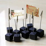 Note Holder Photo Clip Stand Memo Display Clamp Stable Cube Base for Home Weddings Offices Parties