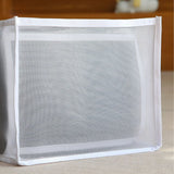 2Pcs White 7 Gird Pants Divider Storage Box Pants 7 Compartment Closet Pants Storage Case Organizer