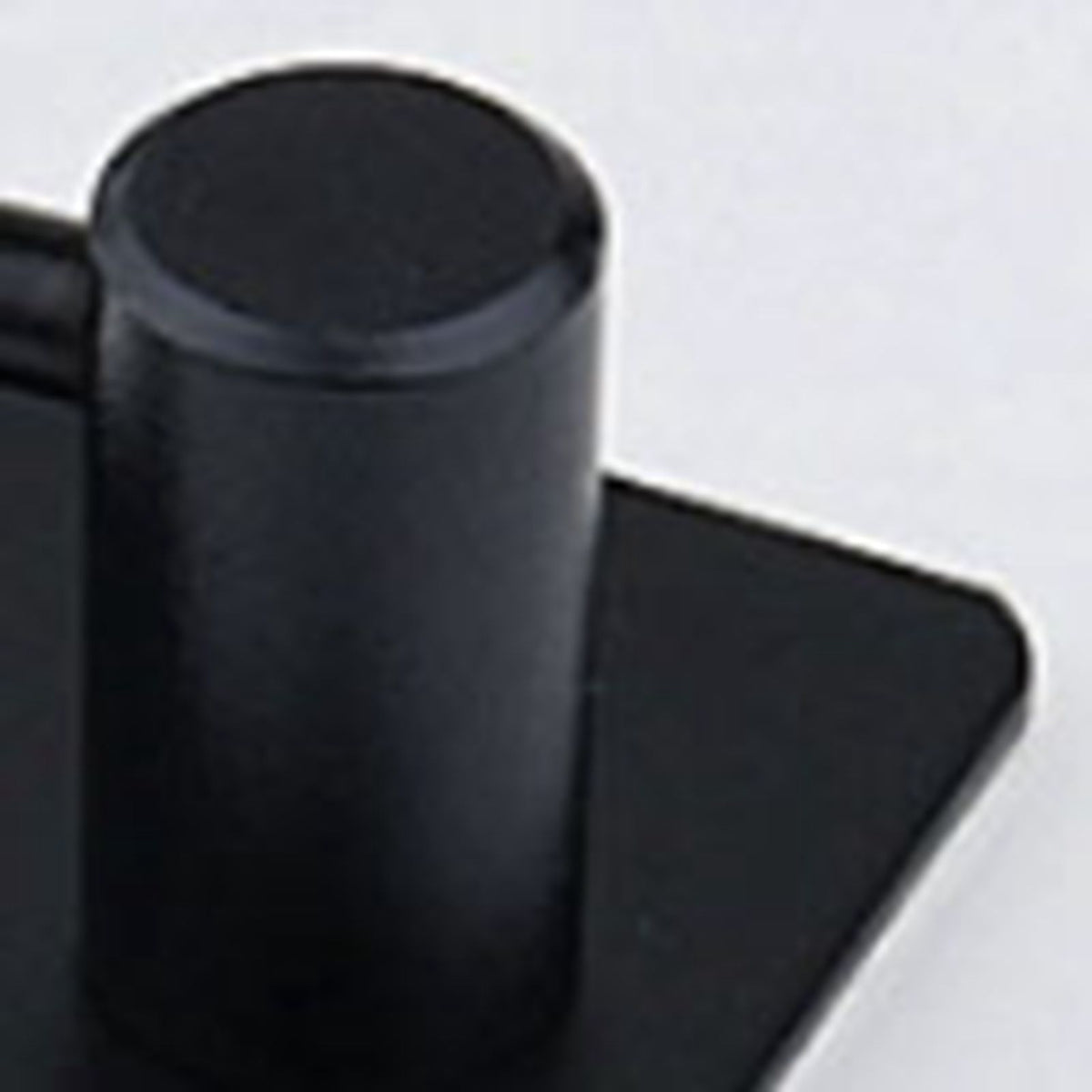 4PCS Clothes Hooks Strong Adhesive Wall Hook 304 Stainless Steel Hanging Hooks Black Square