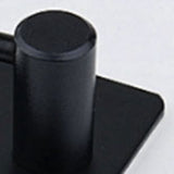 4PCS Clothes Hooks Strong Adhesive Wall Hook 304 Stainless Steel Hanging Hooks Black Square - Extra Image