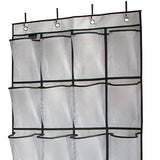 Over The Door Shoe Organizer Hanging Storage Bag Shoe Storage Door Hanger with 24 Mesh Pockets - Extra Image
