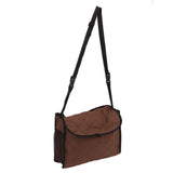Wheelchair Back Pouch Polyester Hanging Storage Bag Electric Walker Backpack Bag Brown - Front View