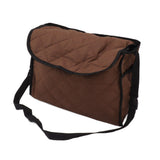 Wheelchair Back Pouch Polyester Hanging Storage Bag Electric Walker Backpack Bag Brown - 45-Degree Angle