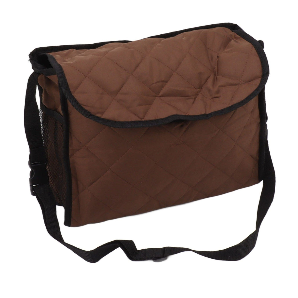 Wheelchair Back Pouch Polyester Hanging Storage Bag Electric Walker Backpack Bag Brown