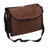 Wheelchair Back Pouch Polyester Hanging Storage Bag Electric Walker Backpack Bag Brown - Rear View