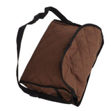 Wheelchair Back Pouch Polyester Hanging Storage Bag Electric Walker Backpack Bag Brown - Low Angle