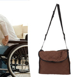 Wheelchair Back Pouch Polyester Hanging Storage Bag Electric Walker Backpack Bag Brown - Extra Image