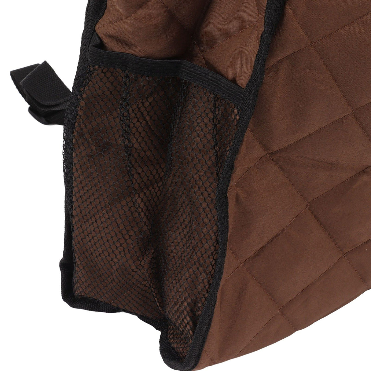 Wheelchair Back Pouch Polyester Hanging Storage Bag Electric Walker Backpack Bag Brown