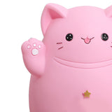 Cartoon Cat Piggy Bank Saving Bank Cartoon Cat Shaped Money Box Coins Storage Box Home Decor Ornament Children Toys Gifts Pink S 13x11x15cm