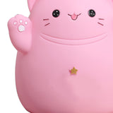 Cartoon Cat Piggy Bank Saving Bank Cartoon Cat Shaped Money Box Coins Storage Box Home Decor Ornament Children Toys Gifts Pink S 13x11x15cm