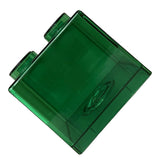 Clear Money Saving Bank Building Block Design Rectangular Transparent Coin Saving Box for Kids Boys Girls Green 8.9x8.9x9.2cm / 3.5x3.5x3.6in