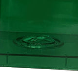 Clear Money Saving Bank Building Block Design Rectangular Transparent Coin Saving Box for Kids Boys Girls Green 8.9x8.9x9.2cm / 3.5x3.5x3.6in