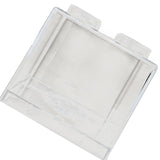 Clear Money Saving Bank Building Block Design Rectangular Transparent Coin Saving Box for Kids Boys Girls White 8.9x8.9x9.2cm / 3.5x3.5x3.6in
