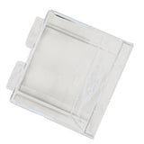 Clear Money Saving Bank Building Block Design Rectangular Transparent Coin Saving Box for Kids Boys Girls White 8.9x8.9x9.2cm / 3.5x3.5x3.6in