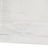 Clear Money Saving Bank Building Block Design Rectangular Transparent Coin Saving Box for Kids Boys Girls White 8.9x8.9x9.2cm / 3.5x3.5x3.6in - Extra Image