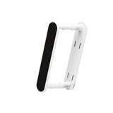 Clothes Drying Rack Plastic Retractable Cloth Hanger for Laundry Balcony Mudroom Bedroom Elegant White - Top-Down View