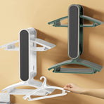 Clothes Drying Rack Plastic Retractable Cloth Hanger for Laundry Balcony Mudroom Bedroom Elegant White