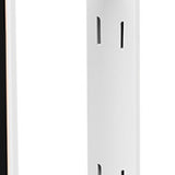 Clothes Drying Rack Plastic Retractable Cloth Hanger for Laundry Balcony Mudroom Bedroom Elegant White - Low Angle