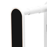 Clothes Drying Rack Plastic Retractable Cloth Hanger for Laundry Balcony Mudroom Bedroom Elegant White