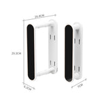 Clothes Drying Rack Plastic Retractable Cloth Hanger for Laundry Balcony Mudroom Bedroom Elegant White