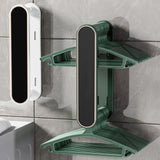 Clothes Drying Rack Plastic Retractable Cloth Hanger for Laundry Balcony Mudroom Bedroom Elegant White