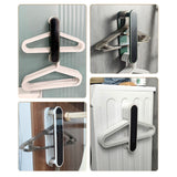 Clothes Drying Rack Plastic Retractable Cloth Hanger for Laundry Balcony Mudroom Bedroom Elegant White