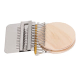 Darning Loom Weave Tool Small Weaving Loom Kit with 14 Hooks 1 Needle for Hand Knitting DIY Crafts - Top-Down View
