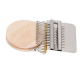 Darning Loom Weave Tool Small Weaving Loom Kit with 14 Hooks 1 Needle for Hand Knitting DIY Crafts
