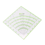 8 Inch Acrylic Quilting Ruler Multifunctional Clear Arcs Fans Quilt Circle Cutter Ruler for Patchwork Sewing Craft Tool